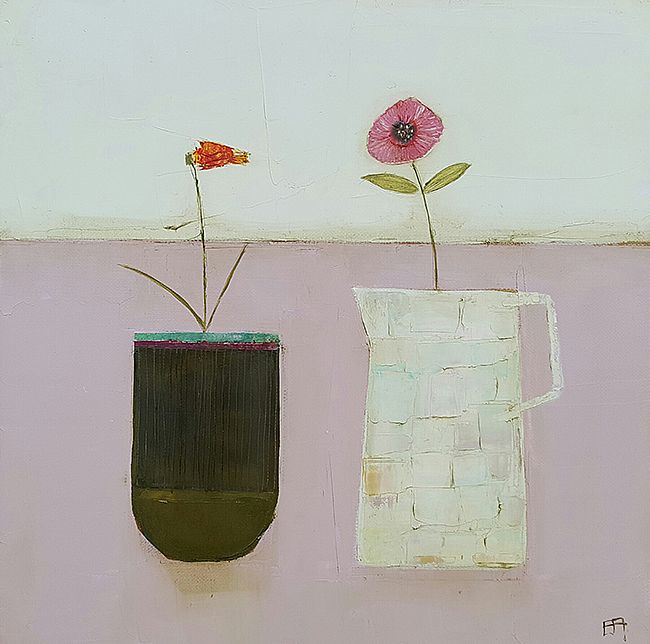Eithne  Roberts - On the pink table